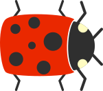 Simple Cartoon Ladybug